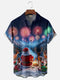 Men's Christmas Funny Graphic Short Sleeve Hawaiian Shirt